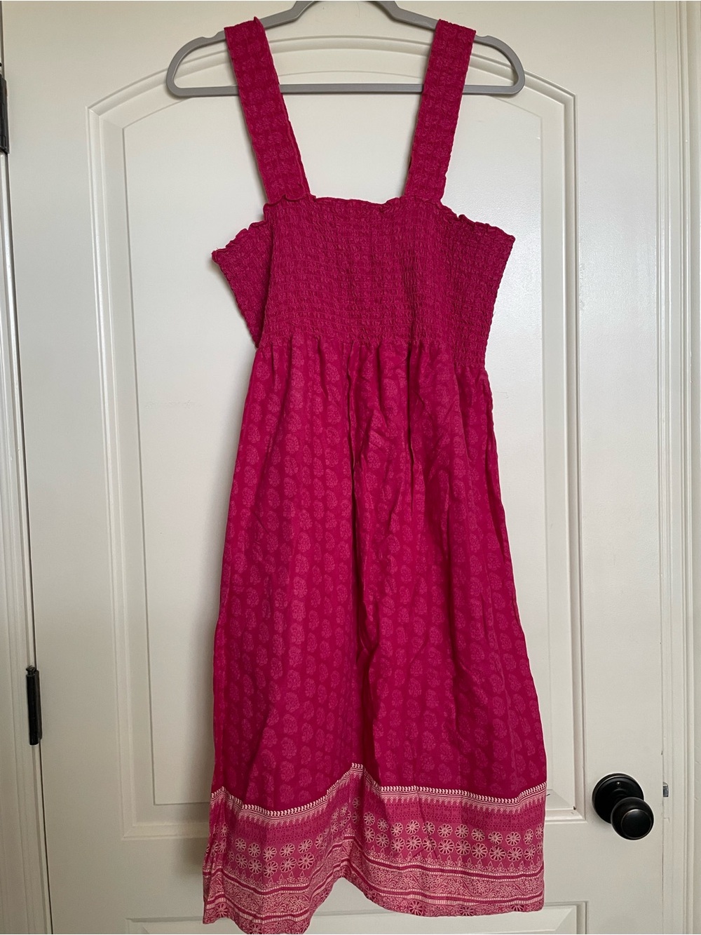 Faded Glory Magenta Pink Midi Sun Dress Women’s SZ 12